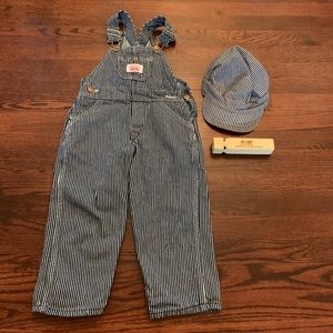Train engineer costume, Round House overalls 4T